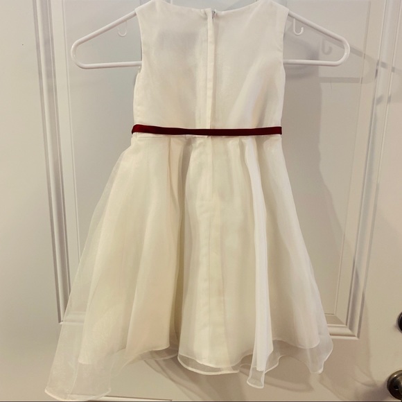 White flower girl dress - Picture 2 of 5